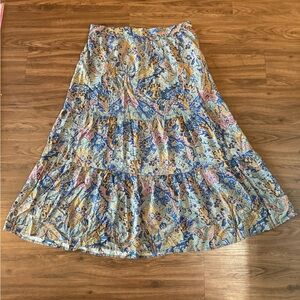 Floral Patterned Maxi Skirt